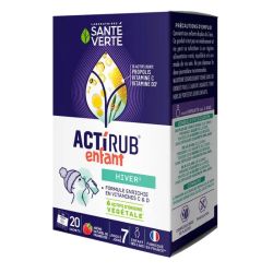Sante Verte ActiRub hiver enfants goût Framboise 20 sachets