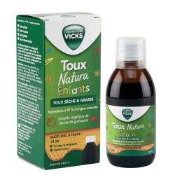 Vicks Natura sirop toux enfant toux sèche et grasse 140ml