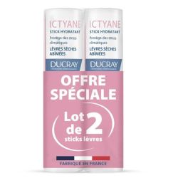 Ictyane stick lèvres hydratant lèvres sèches 2x3 g
