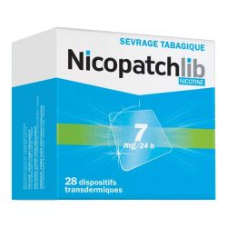 NicopatchLib Nicotine Sevrage Tabagique 7mg / 24h 7 Patchs