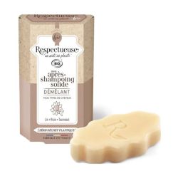 Respectueuse après-shampooing solide démêlant bio 40g