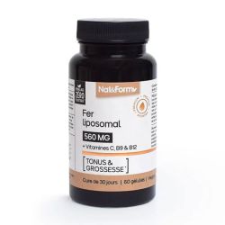 Nat&Form vitamines et minéraux Fer Liposomal 60 gélules végétales