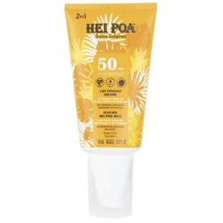 Hei Poa lait fondant solaire SPF50+ au Monoï de Tahiti hydratant et aux extraits végétaux Bio 150 ml