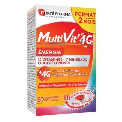 Forté Pharma MultiVit'4G énergie 60 comprimés bicouches