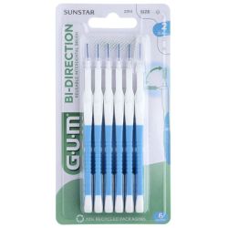 Gum Proxabrush 6 Brossettes Interdentaires 0.9mm Bi-direction