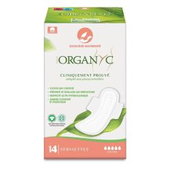 Organyc serviettes maxi douceur maternite X14 protections