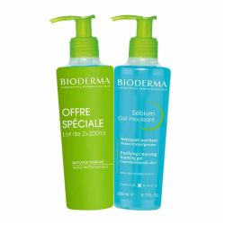 Sebium Gel nettoyant Gel Moussant peaux grasses 2x200ml