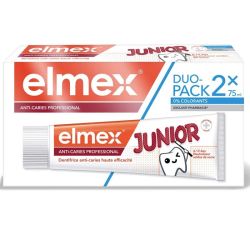 Elmex anti-caries dentifrice junior 6-12 ans 2x75ml