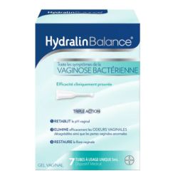 Hydralin Balance gel vaginal triple action 7 tubes x 5 ml