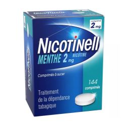 Nicotinell 2 mg Menthe Sevrage Tabagique 144 comprimés à sucer