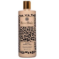 Rosebaie shampoing lissant Kératine et huile d'Amla 500ml