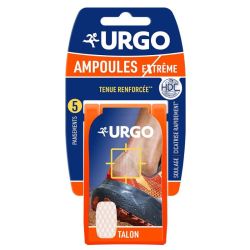 Urgo pansements ampoules extrême talon 6.8x4.2cm x 5 pansements