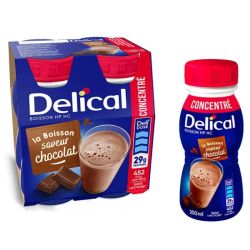 Delical Boisson concentrée HP HC saveur chocolat 4X200 ml