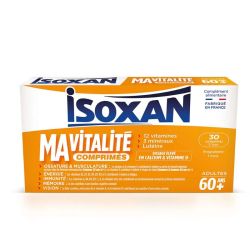 Isoxan Ma vitalité 60 ans et plus énergie, mémoire et immunité 30 comprimés