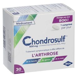 Chondrosulf 800mg arthrose 30 comprimés
