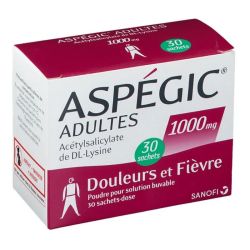 Aspegic 1000 mg adultes 30 sachets