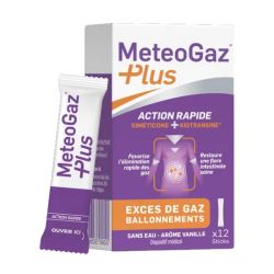 MeteoGaz Plus excés de gaz ballonements 12 sticks