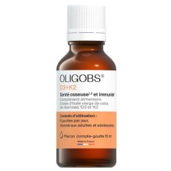 Ccd Oligobs vitamines D3+K2 santé osseuse & immunité 460 gouttes