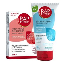 Rap Phyto complément alimentaire jambes légères 30 gélules + gel fraicheur menthol 150ml