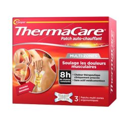 Thermacare patchs auto chauffant multi-zones 3 patchs