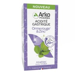 Arkogélules acidité gastrique orme rouge et zinc 40 gélules