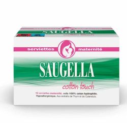 Saugella Cotton Touch 10 Serviettes Maternité