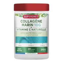 Superdiet collagène marin 10 g + vitamine C 210 g