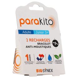 Parakito bracelets 2 recharges anti-moustiques
