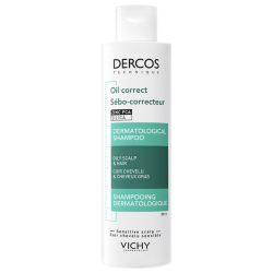 Vichy Dercos shampoing dermatologique Sebo-Correcteur cuir chevelu et cheveux gras 200 ml