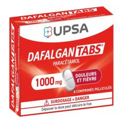 UPDA DafalganTabs 1000 mg Paracétamol 8 comprimés pélliculés