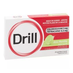 Drill anis menthe 24 pastilles