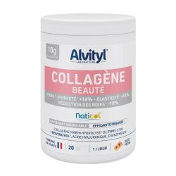 Alvityl Collagène Beauté Marin hydrolisé de Type 1 et 3 Goût Pêche agréable 210 gr