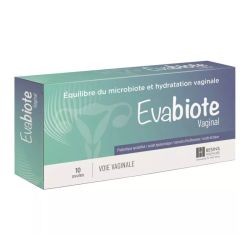 Evabiote Vaginal équilibre du microbiote et hydratation 10 ovules