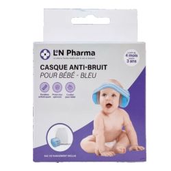 L2N Casque bébé réducteur de bruits 3 mois + Bleu