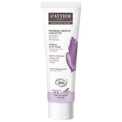 Cattier Masque Argile Violette tous types de peaux Bio 100 ml