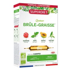Superdiet Quatuor brûle-graisse bio 20 ampoules