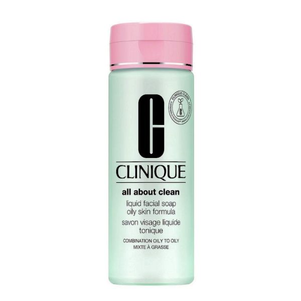 Clinique All About Clean™ savon visage liquide tonique peau mixte à grasse 200ml