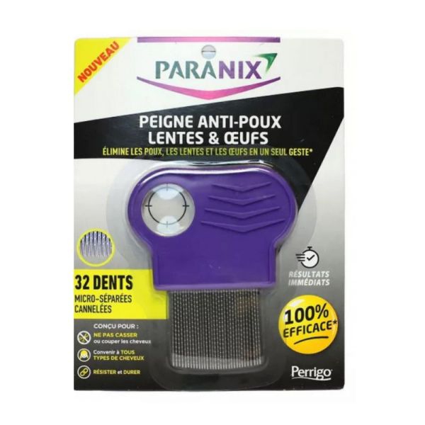 Paranix peigne anti-poux lentes et œufs
