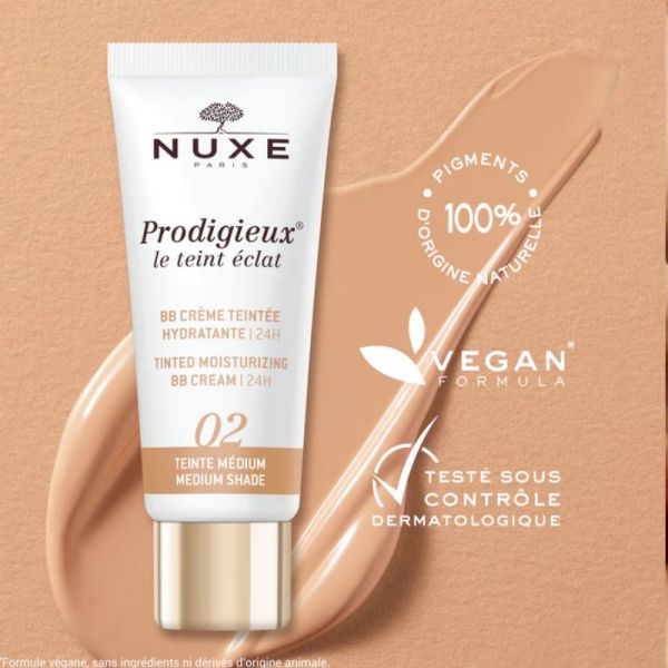 Nuxe Prodigieux BB crème teintée hydratante 03 teinte foncée 30ml