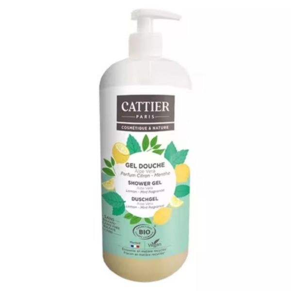 Cattier Gel Douche Thé Matcha Yuzu Bio 1 litre