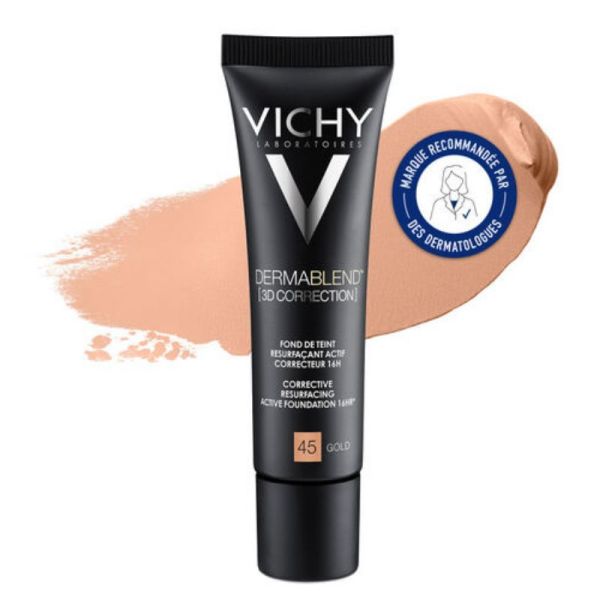Vichy Dermablend 3d Correction fond de teint resurfaçant 16h Gold 45 SPF25 30ml