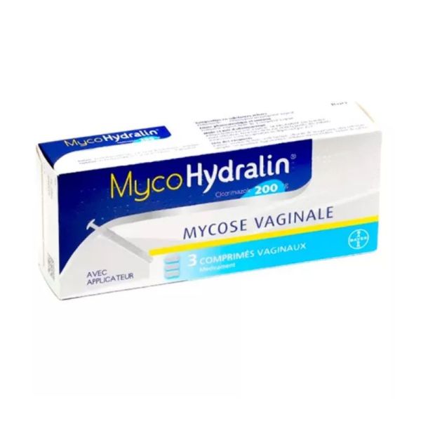 Bayer MycoHydralin 200 mg  Mycoses Vaginales  3 comprimés vaginaux avec applicateur