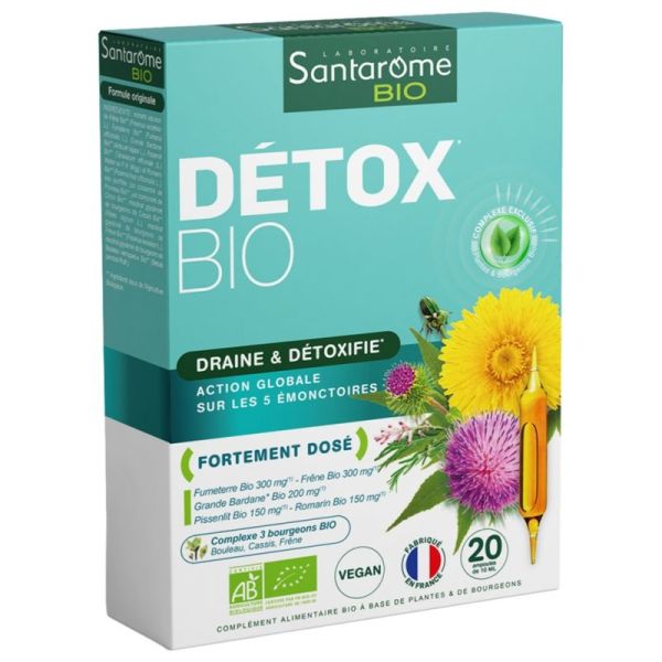 Santarome Bio Détox Bio 20 Ampoules