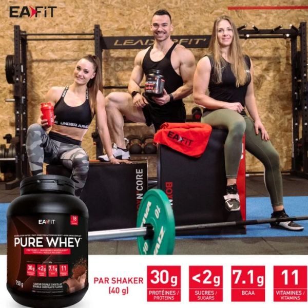 Eafit Pure Whey croissance musculaire Vanille 750g