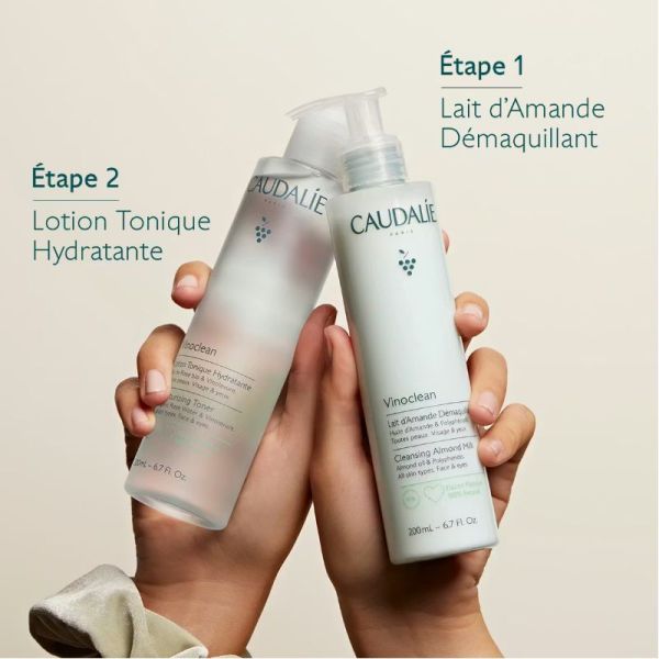Caudalie Vinoclean lotion tonique hydratante à l'eau de rose Bio 200ml