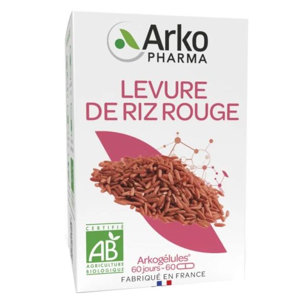 Arkogélules Levure de riz rouge bio 60 gélules
