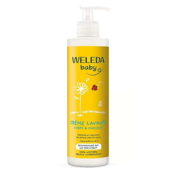 Weleda Baby crème lavante corps et cheveux calendula 400ml