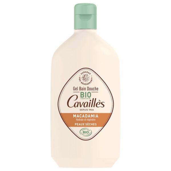 Cavaillès Gel bain douche macadamia bio peaux sèches 400ml