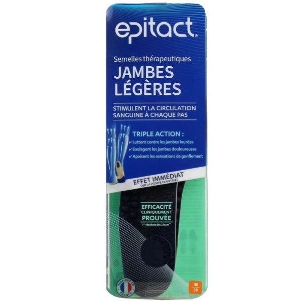 Epitact Semelles thérapeutiques jambes légères taille 36-38