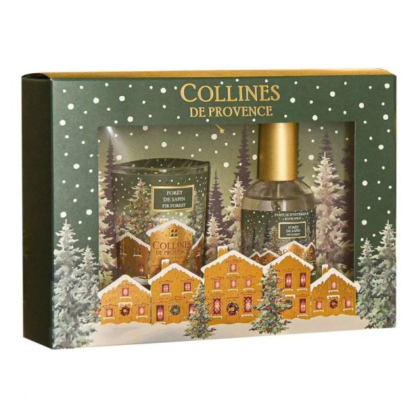 Collines De Provence Coffret Foret de Sapin Parfum + Bougie